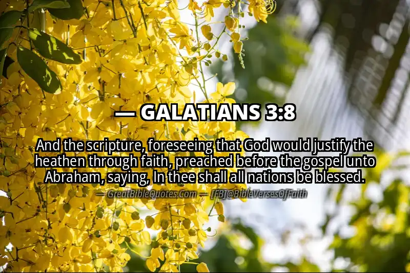 Bible verse: GALATIANS 3:8 Image