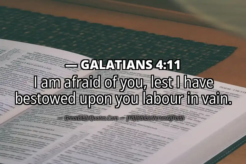 Bible verse: GALATIANS 4:11 Image