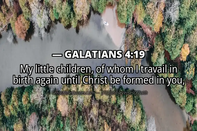 Bible verse: GALATIANS 4:19 Image