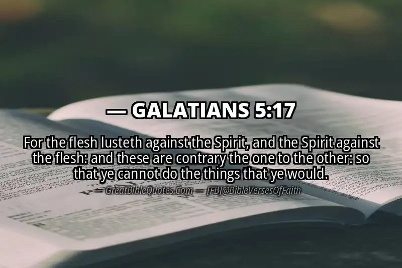 GALATIANS 5:17 Verse