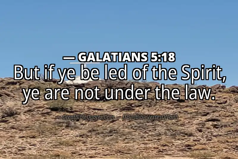 Bible verse: GALATIANS 5:18 Image
