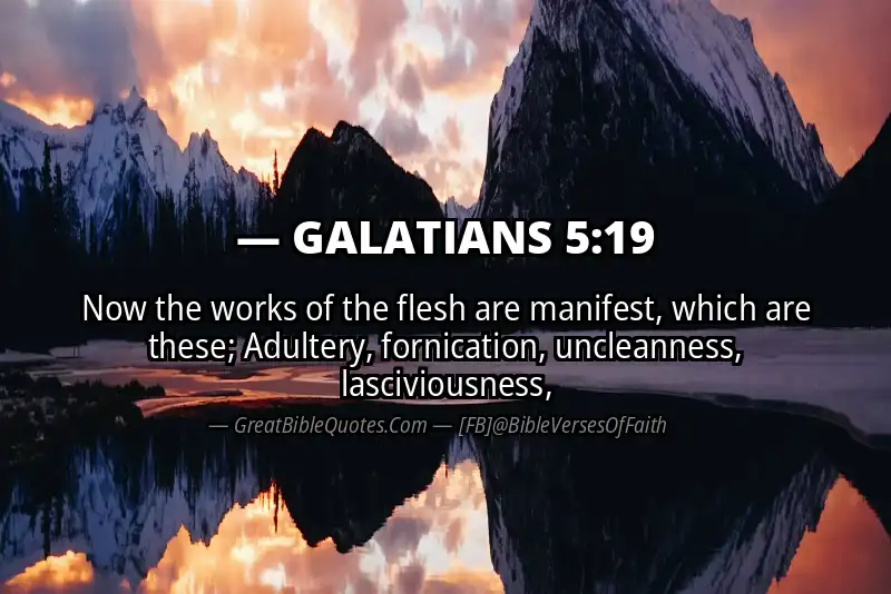 Bible verse: GALATIANS 5:19 Image