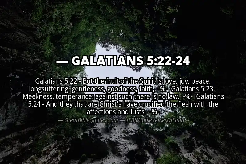 Image for GALATIANS 5:22-24 Bible verse