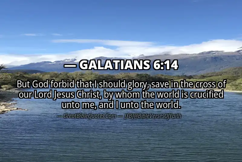 Bible verse: GALATIANS 6:14 Image