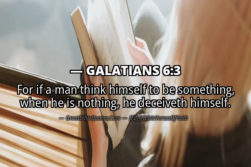 Bible verse: GALATIANS 6:3 Image