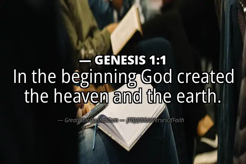 Bible verse: GENESIS 1:1 Image