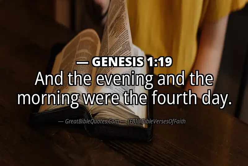 GENESIS 1:19 Verse