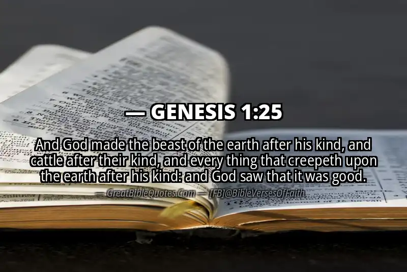 GENESIS 1:25 Verse