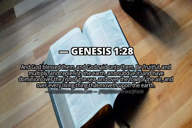 Image for GENESIS 1:28 Bible verse