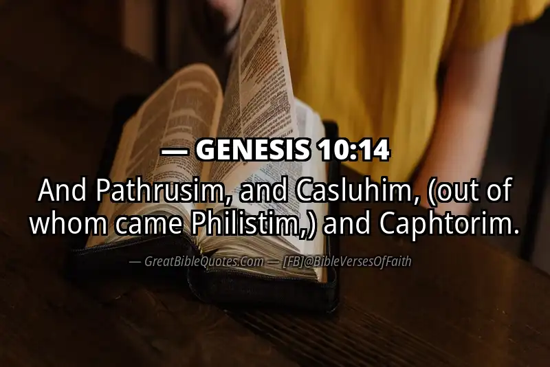 GENESIS 10:14 Verse