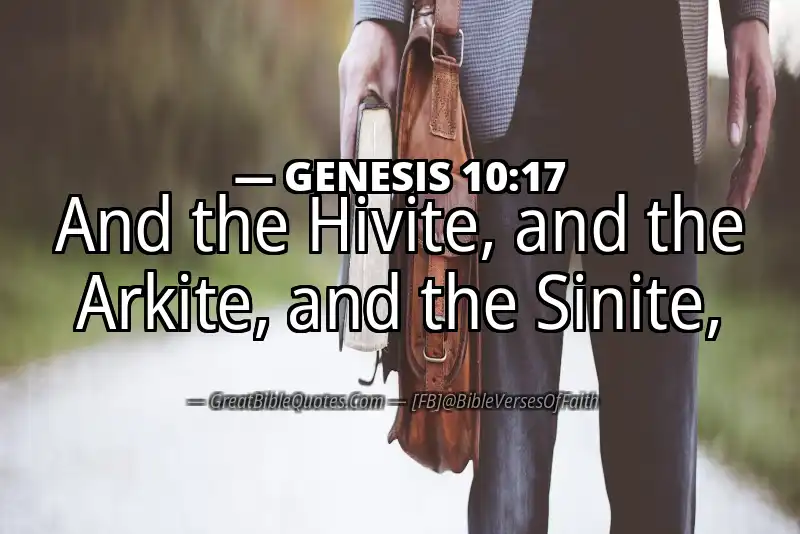 GENESIS 10:17 Verse