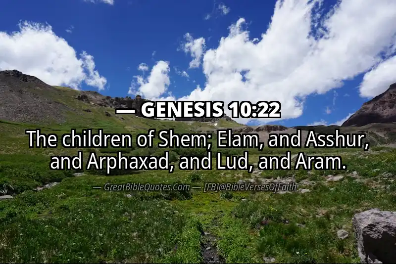 GENESIS 10:22 Verse