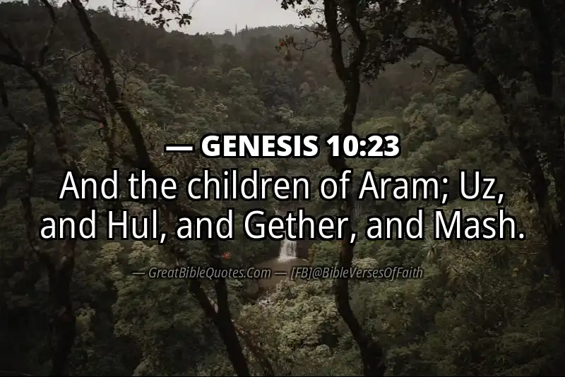 GENESIS 10:23 Verse Image