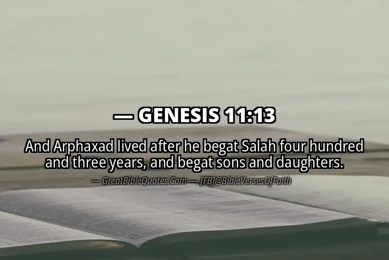 GENESIS 11:13 Verse Image