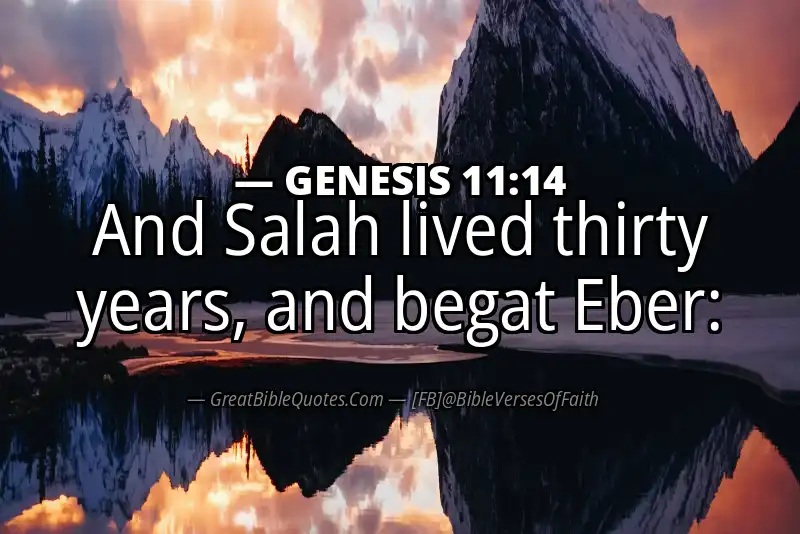 GENESIS 11:14 Verse Image
