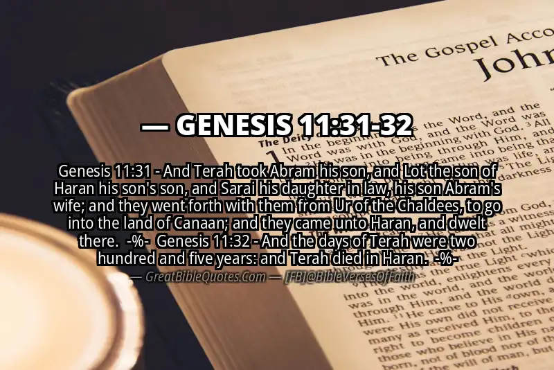Image for GENESIS 11:31-32 Bible verse