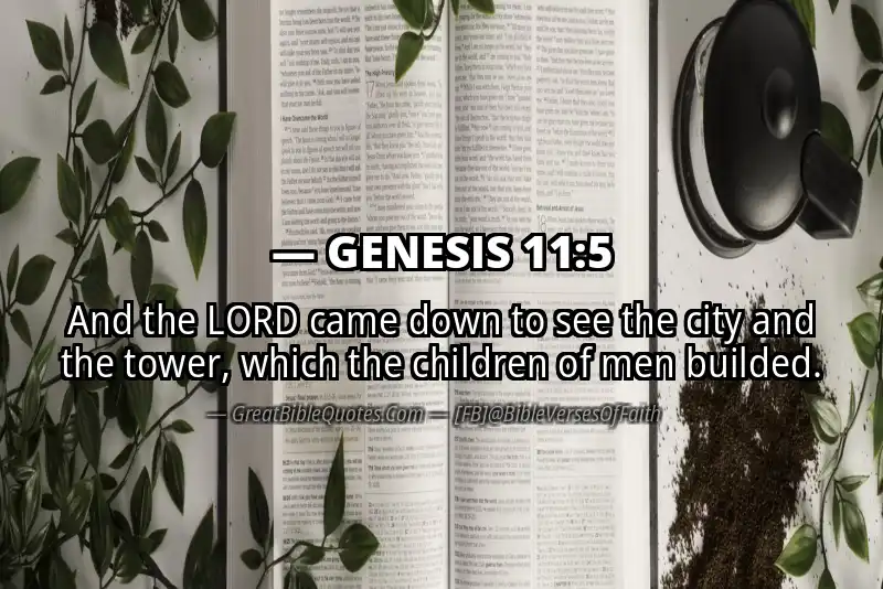 GENESIS 11:5 Verse