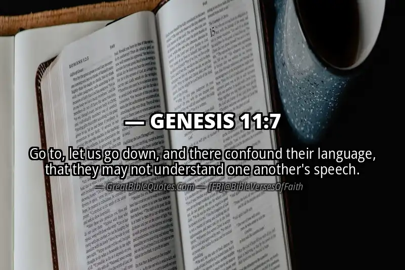 GENESIS 11:7 Verse