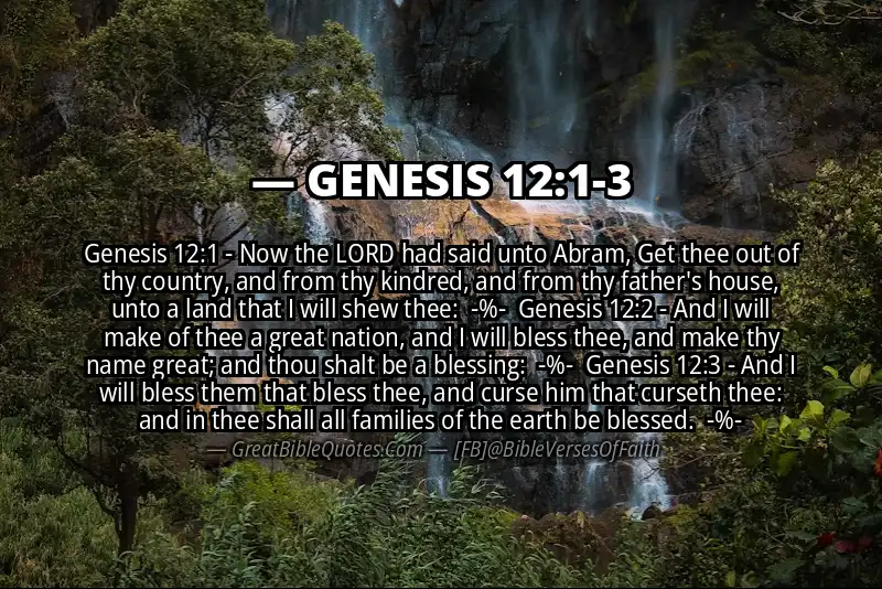 Image for GENESIS 12:1-3 Bible verse