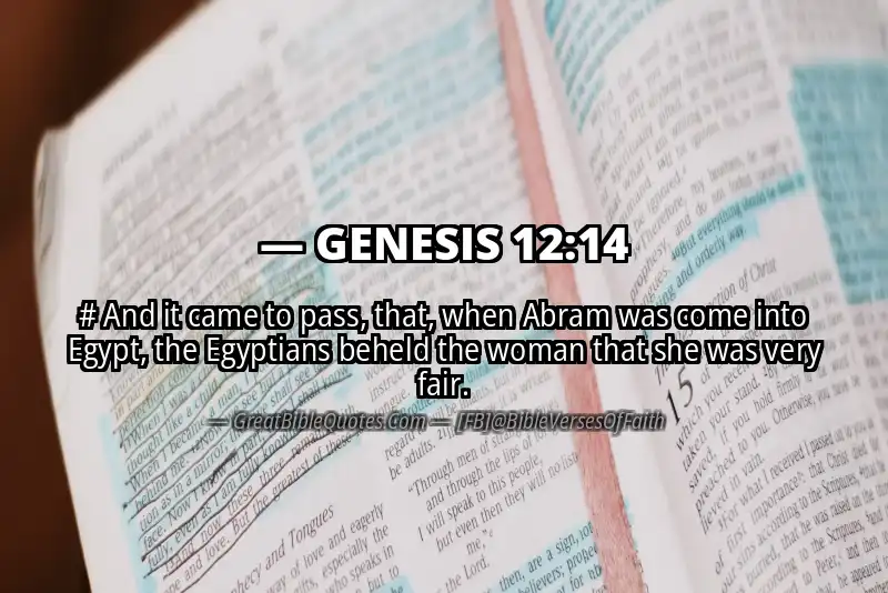GENESIS 12:14 Verse