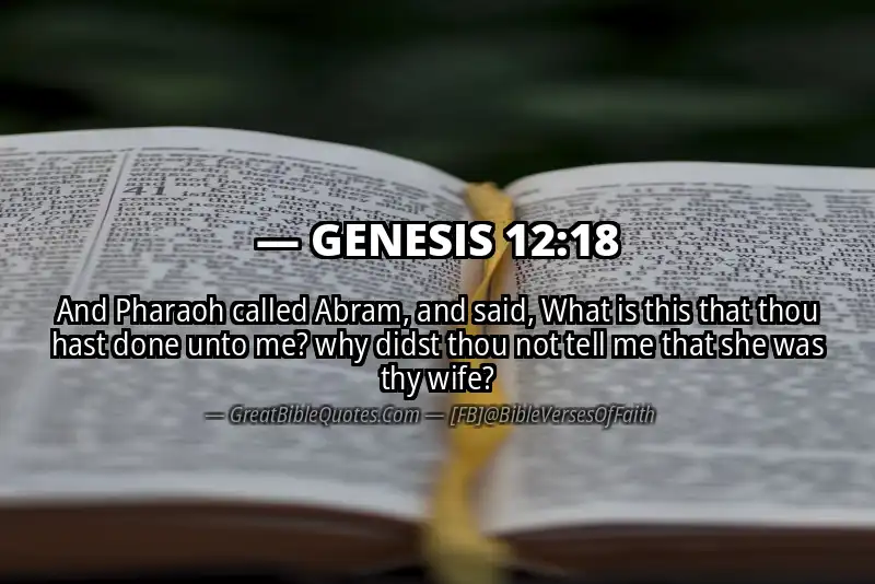 GENESIS 12:18 Verse