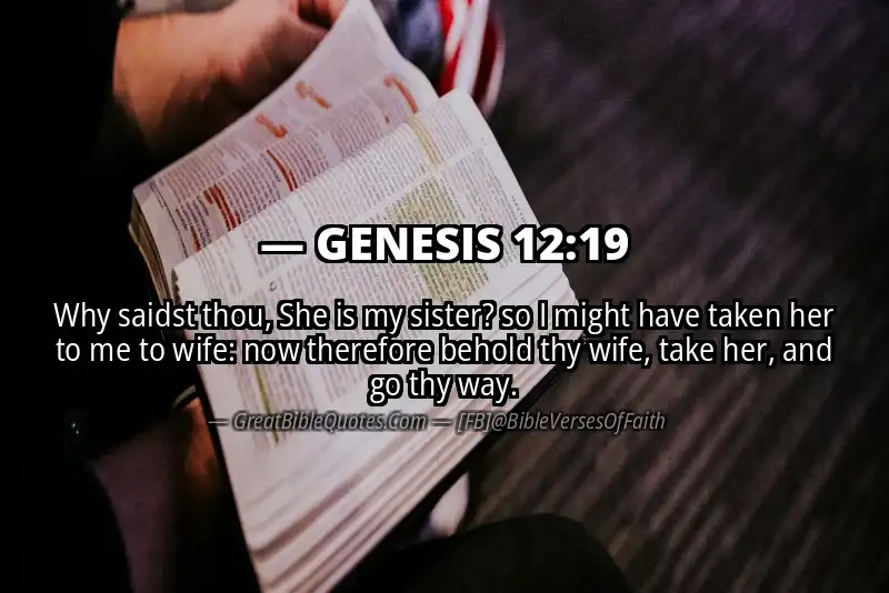 GENESIS 12:19 Verse Image