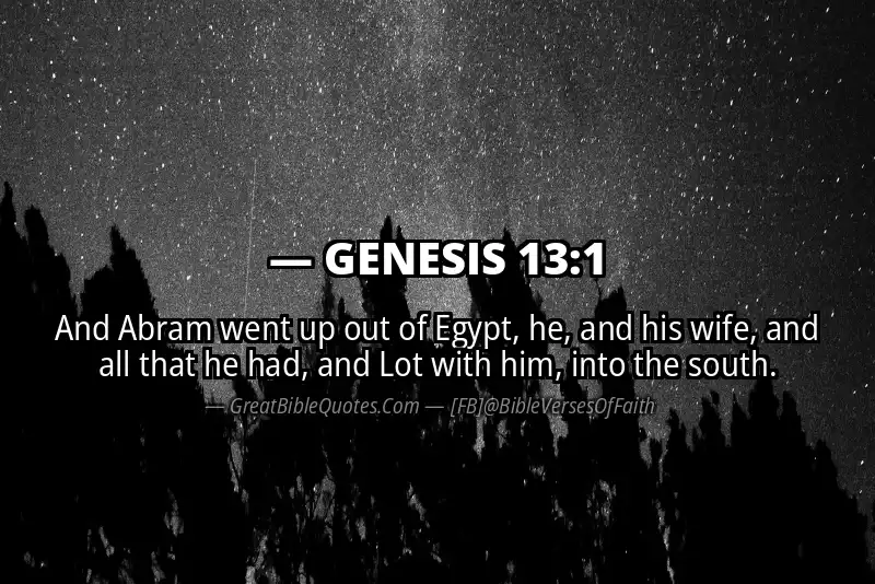 GENESIS 13:1 Verse Image