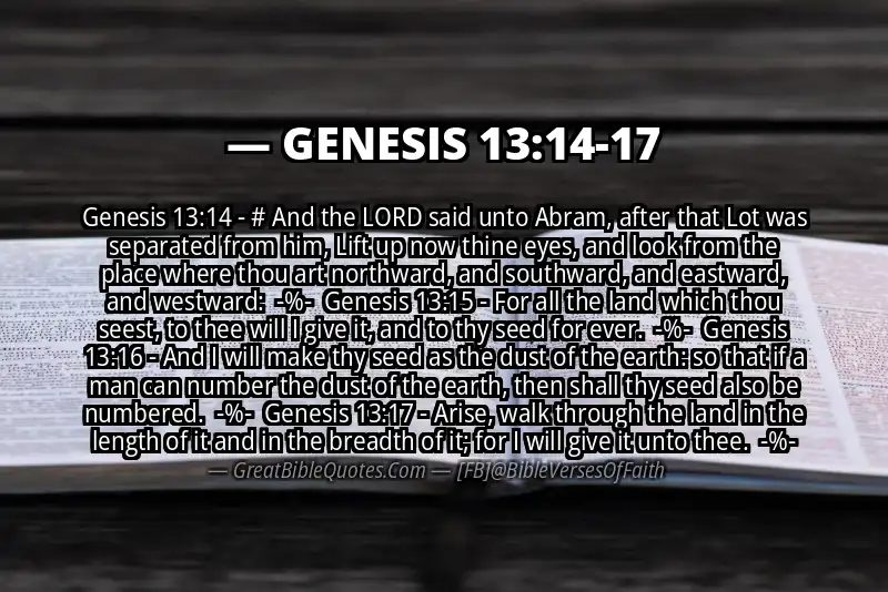 Image for GENESIS 13:14-17 Bible verse