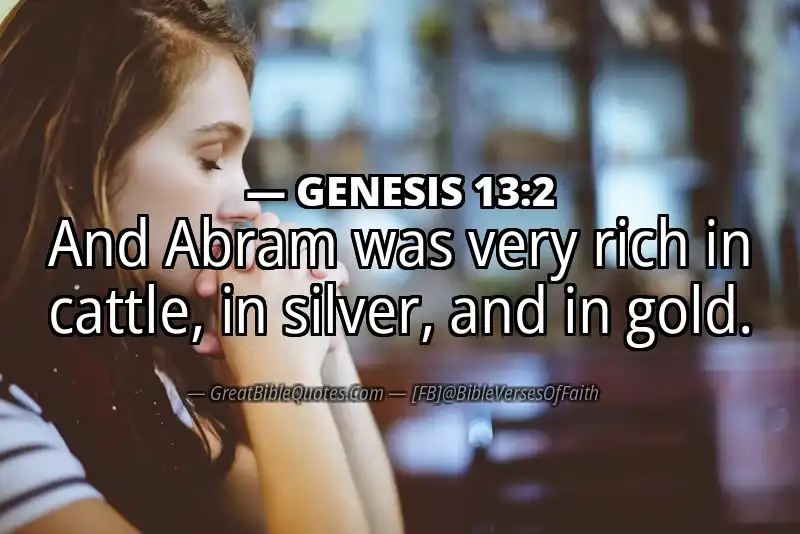 GENESIS 13:2 Verse Image