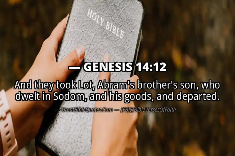 GENESIS 14:12 Verse Image