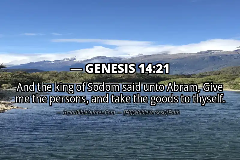 GENESIS 14:21 Verse