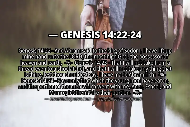 Image for GENESIS 14:22-24 Bible verse