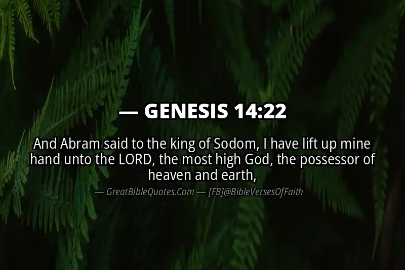 GENESIS 14:22 Verse