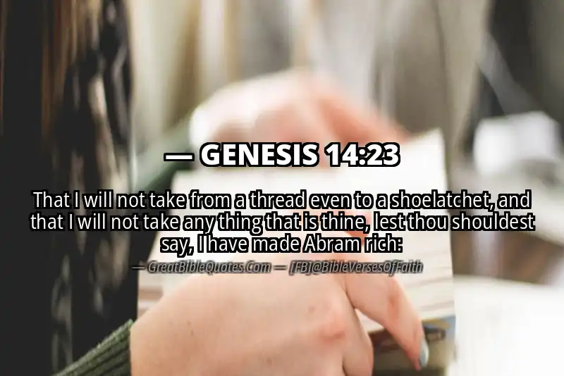 GENESIS 14:23 Verse