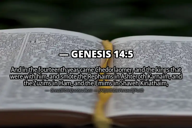 GENESIS 14:5 Verse