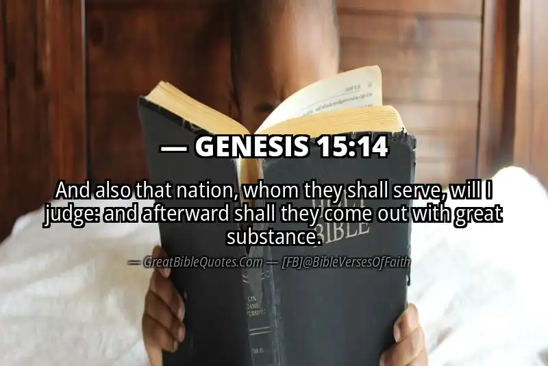 GENESIS 15:14 Verse