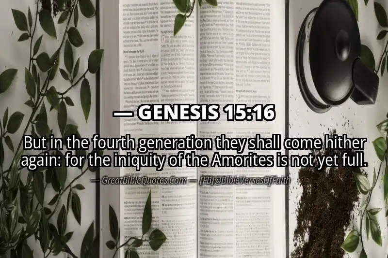 GENESIS 15:16 Verse