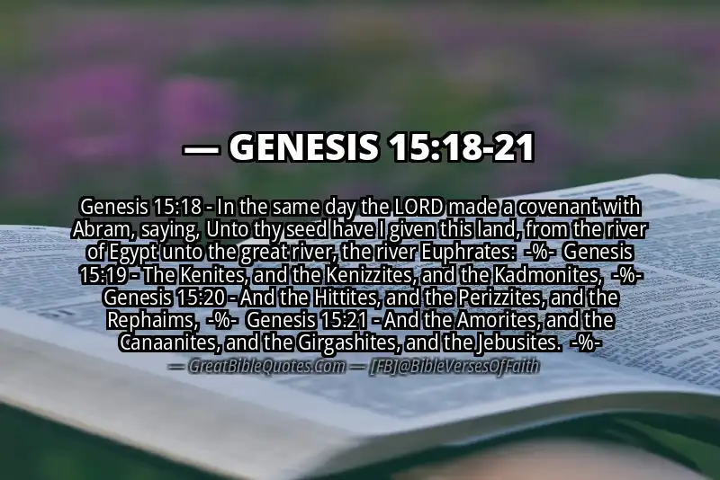Image for GENESIS 15:18-21 Bible verse