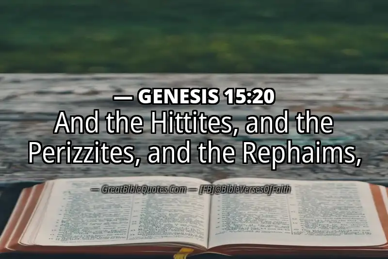 GENESIS 15:20 Verse Image