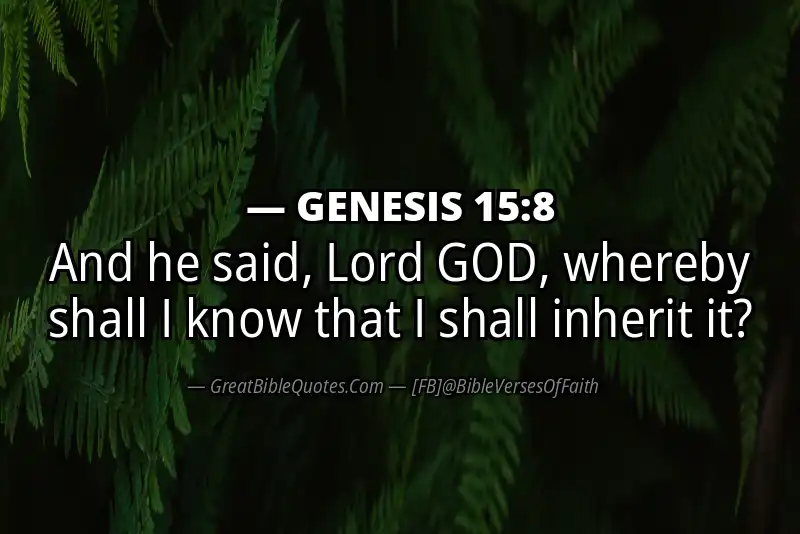 GENESIS 15:8 Verse