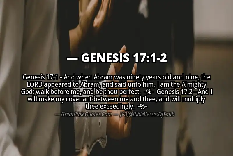 Image for GENESIS 17:1-2 Bible verse