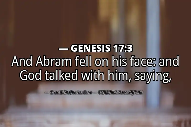 GENESIS 17:3 Verse