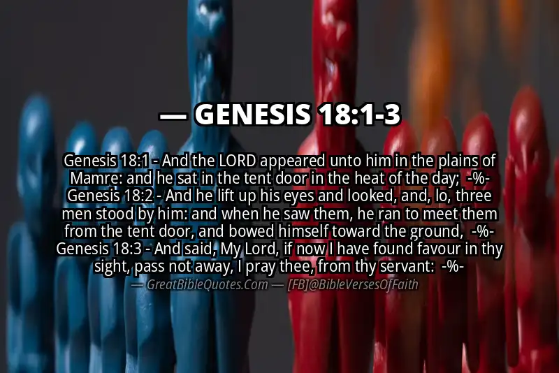 Image for GENESIS 18:1-3 Bible verse