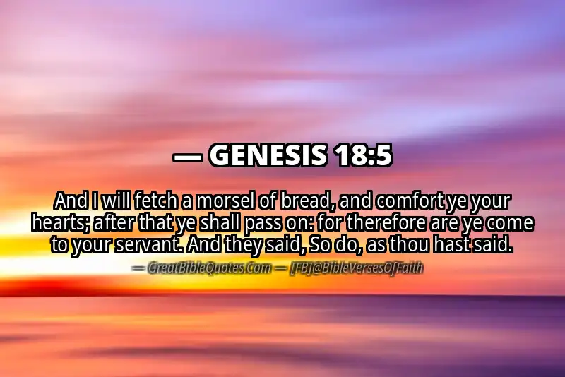 GENESIS 18:5 Verse