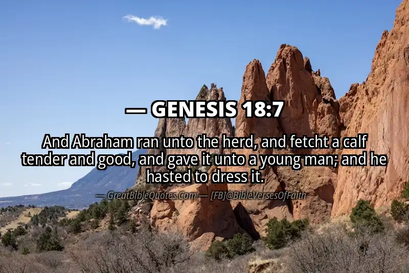 GENESIS 18:7 Verse