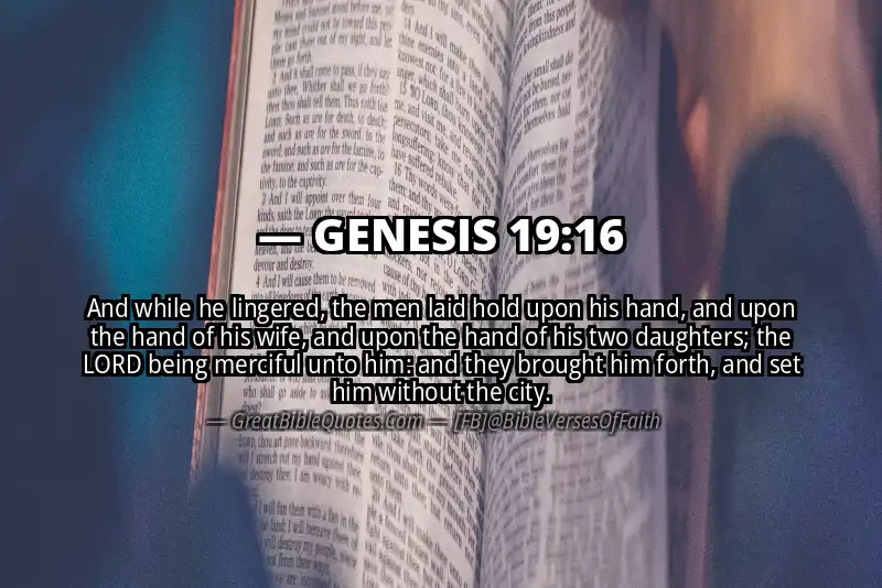 GENESIS 19:16 Verse