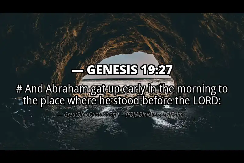 GENESIS 19:27 Verse