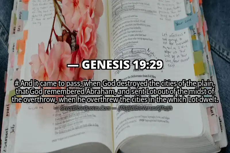 GENESIS 19:29 Verse Image