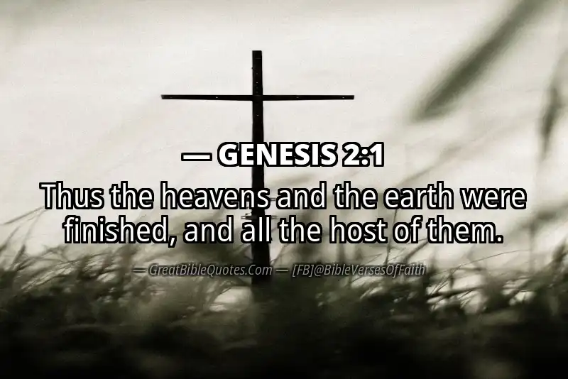 GENESIS 2:1 Verse Image