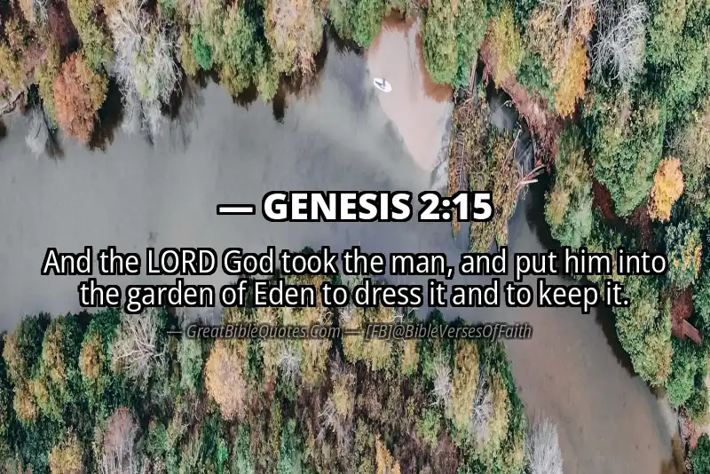 Bible verse: GENESIS 2:15 Image